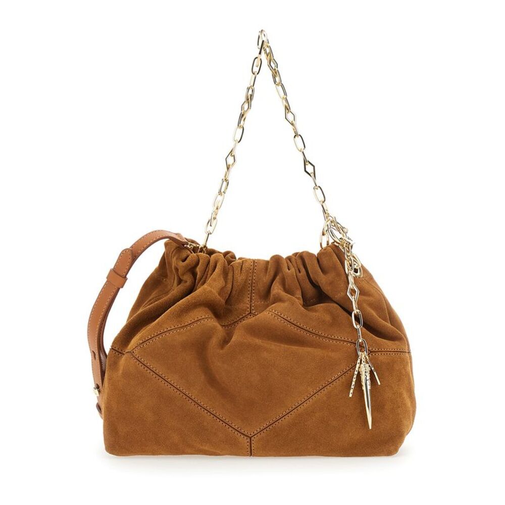 Ba&Sh Women Shoulder Bag With Handles And Internal Leather Pocket Beige Woman